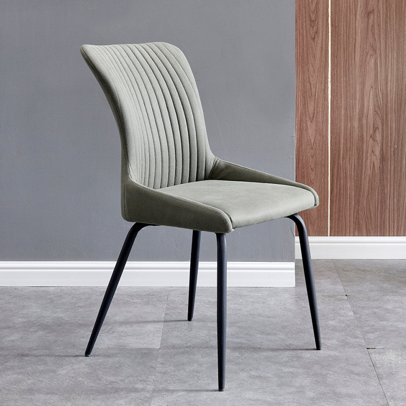Contemporary Style Metal Dining Chairs Kitchen Armless Dining Side Chairs Green 1 Piece Clearhalo ' kitchen&dining_furn' 'Dining Chairs' 'Dining Tables & Seating' 'dining_chair' 'furn' 'furn_dining_chair' 'Furniture' 'furniture_dining_chair' 'Kitchen & Dining Furniture' 'kitchen' 4130872