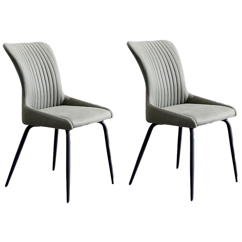 Contemporary Style Metal Dining Chairs Kitchen Armless Dining Side Chairs Green 2 Piece Set Clearhalo ' kitchen&dining_furn' 'Dining Chairs' 'Dining Tables & Seating' 'dining_chair' 'furn' 'furn_dining_chair' 'Furniture' 'furniture_dining_chair' 'Kitchen & Dining Furniture' 'kitchen' 4130873