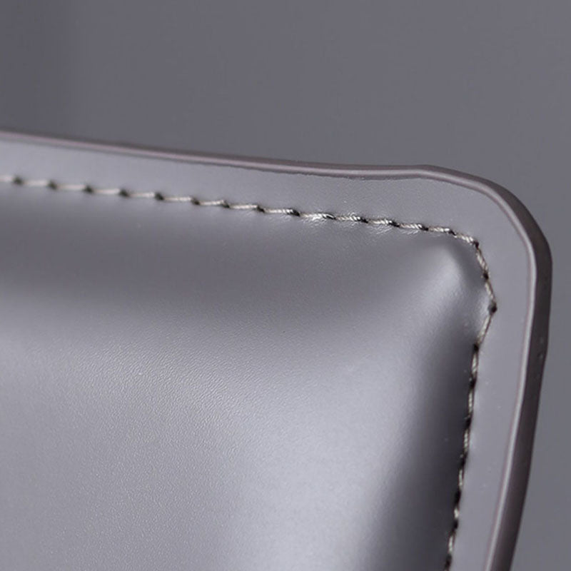 Contemporary Leather Chairs Set Kitchen Dining Room Solid Back Side Chair Clearhalo ' kitchen&dining_furn' 'Dining Chairs' 'Dining Tables & Seating' 'dining_chair' 'furn' 'furn_dining_chair' 'Furniture' 'furniture_dining_chair' 'Kitchen & Dining Furniture' 'kitchen' 4130892