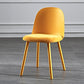 Scandinavian Style Plastic Dining Side Chair Home Open Back Armless Chair Orange Yellow 1 Piece Clearhalo ' kitchen&dining_furn' 'Dining Chairs' 'Dining Tables & Seating' 'dining_chair' 'furn' 'furn_dining_chair' 'Furniture' 'furniture_dining_chair' 'Kitchen & Dining Furniture' 'kitchen' 4130898
