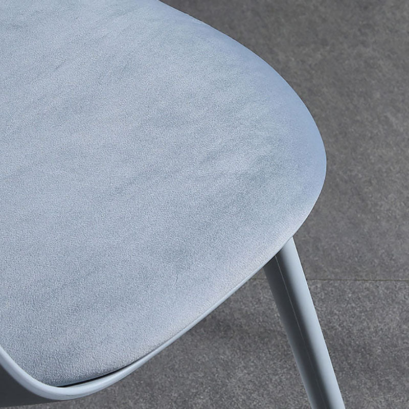 Scandinavian Style Plastic Dining Side Chair Home Open Back Armless Chair Clearhalo ' kitchen&dining_furn' 'Dining Chairs' 'Dining Tables & Seating' 'dining_chair' 'furn' 'furn_dining_chair' 'Furniture' 'furniture_dining_chair' 'Kitchen & Dining Furniture' 'kitchen' 4130912