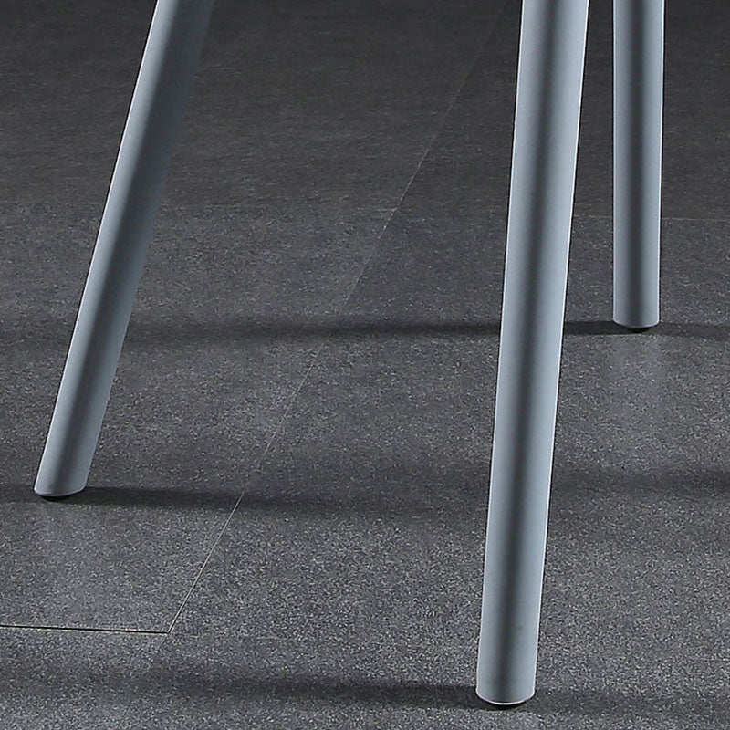 Scandinavian Style Plastic Dining Side Chair Home Open Back Armless Chair Clearhalo ' kitchen&dining_furn' 'Dining Chairs' 'Dining Tables & Seating' 'dining_chair' 'furn' 'furn_dining_chair' 'Furniture' 'furniture_dining_chair' 'Kitchen & Dining Furniture' 'kitchen' 4130913