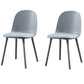 Scandinavian Style Plastic Dining Side Chair Home Open Back Armless Chair Sky Blue 2 Piece Set Clearhalo ' kitchen&dining_furn' 'Dining Chairs' 'Dining Tables & Seating' 'dining_chair' 'furn' 'furn_dining_chair' 'Furniture' 'furniture_dining_chair' 'Kitchen & Dining Furniture' 'kitchen' 4130942
