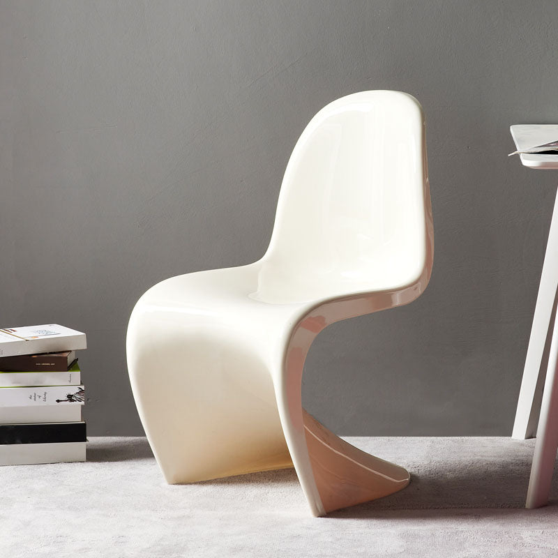 Contemporary Style Plastic Dining Armless Chair Stacking Solid Back Dining Chair Clearhalo ' kitchen&dining_furn' 'Dining Chairs' 'Dining Tables & Seating' 'dining_chair' 'Furniture' 'furniture_dining_chair' 'Kitchen & Dining Furniture' 'kitchen' 4130954