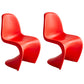 Contemporary Style Plastic Dining Armless Chair Stacking Solid Back Dining Chair Red Set of 2 Clearhalo ' kitchen&dining_furn' 'Dining Chairs' 'Dining Tables & Seating' 'dining_chair' 'Furniture' 'furniture_dining_chair' 'Kitchen & Dining Furniture' 'kitchen' 4130962