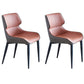 Home Industrial Arm Chair Wingback Metal Upholstered Dining Room Chair (Set of 2) Brown Clearhalo ' kitchen&dining_furn' 'Dining Chairs' 'Dining Tables & Seating' 'dining_chair' 'furn' 'furn_dining_chair' 'Furniture' 'furniture_dining_chair' 'Kitchen & Dining Furniture' 'kitchen' 4130991