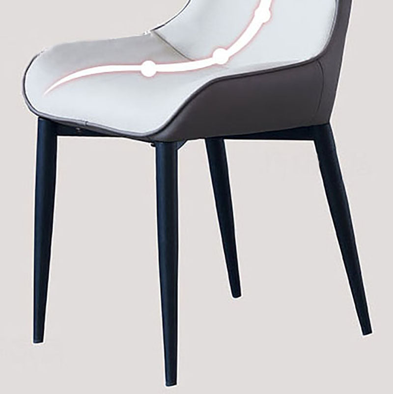 Home Industrial Arm Chair Wingback Metal Upholstered Dining Room Chair (Set of 2) Clearhalo ' kitchen&dining_furn' 'Dining Chairs' 'Dining Tables & Seating' 'dining_chair' 'furn' 'furn_dining_chair' 'Furniture' 'furniture_dining_chair' 'Kitchen & Dining Furniture' 'kitchen' 4130994