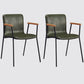 Industrial Leather Dining Arm Chair Matte Finish Solid Back Dining Chair Green 2 Piece Set Black Clearhalo ' kitchen&dining_furn' 'Dining Chairs' 'Dining Tables & Seating' 'dining_chair' 'furn' 'furn_dining_chair' 'Furniture' 'furniture_dining_chair' 'Kitchen & Dining Furniture' 'kitchen' 4131047