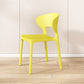 Glam Style Dining Chairs Plastic Dining Armless Side Chair for Kitchen Lemon Yellow 1 Piece Clearhalo ' kitchen&dining_furn' 'Dining Chairs' 'Dining Tables & Seating' 'dining_chair' 'furn' 'furn_dining_chair' 'Furniture' 'furniture_dining_chair' 'Kitchen & Dining Furniture' 'kitchen' 4131051