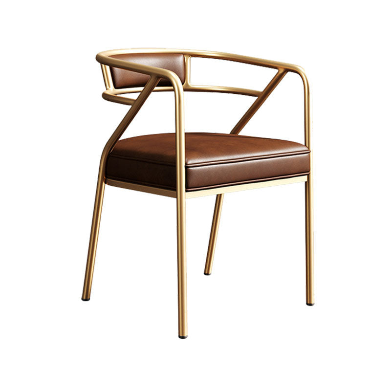 Industrial Home Velvet Arm Chair Matte Finish Open Back Dining Chair (Set of 2) Clearhalo ' kitchen&dining_furn' 'Dining Chairs' 'Dining Tables & Seating' 'dining_chair' 'furn' 'furn_dining_chair' 'Furniture' 'furniture_dining_chair' 'Kitchen & Dining Furniture' 'kitchen' 4131097