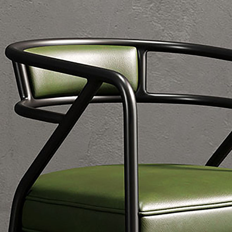 Industrial Home Velvet Arm Chair Matte Finish Open Back Dining Chair (Set of 2) Clearhalo ' kitchen&dining_furn' 'Dining Chairs' 'Dining Tables & Seating' 'dining_chair' 'furn' 'furn_dining_chair' 'Furniture' 'furniture_dining_chair' 'Kitchen & Dining Furniture' 'kitchen' 4131104