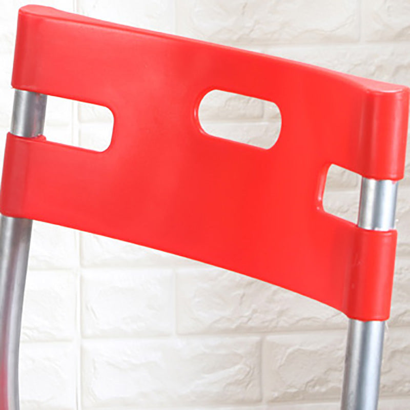 Minimalist Style Plastic Dining Armless Chair Open Back Stackable Dining Side Chair Clearhalo ' kitchen&dining_furn' 'Dining Chairs' 'Dining Tables & Seating' 'dining_chair' 'furn' 'furn_dining_chair' 'Furniture' 'furniture_dining_chair' 'Kitchen & Dining Furniture' 'kitchen' 4131131