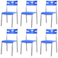Minimalist Style Plastic Dining Armless Chair Open Back Stackable Dining Side Chair Blue 6 Piece Set Clearhalo ' kitchen&dining_furn' 'Dining Chairs' 'Dining Tables & Seating' 'dining_chair' 'furn' 'furn_dining_chair' 'Furniture' 'furniture_dining_chair' 'Kitchen & Dining Furniture' 'kitchen' 4131143