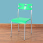 Minimalist Style Plastic Dining Armless Chair Stackable Open Back Dining Side Chair Lake Green 1 Piece Clearhalo ' kitchen&dining_furn' 'Dining Chairs' 'Dining Tables & Seating' 'dining_chair' 'furn' 'furn_dining_chair' 'Furniture' 'furniture_dining_chair' 'Kitchen & Dining Furniture' 'kitchen' 4131151