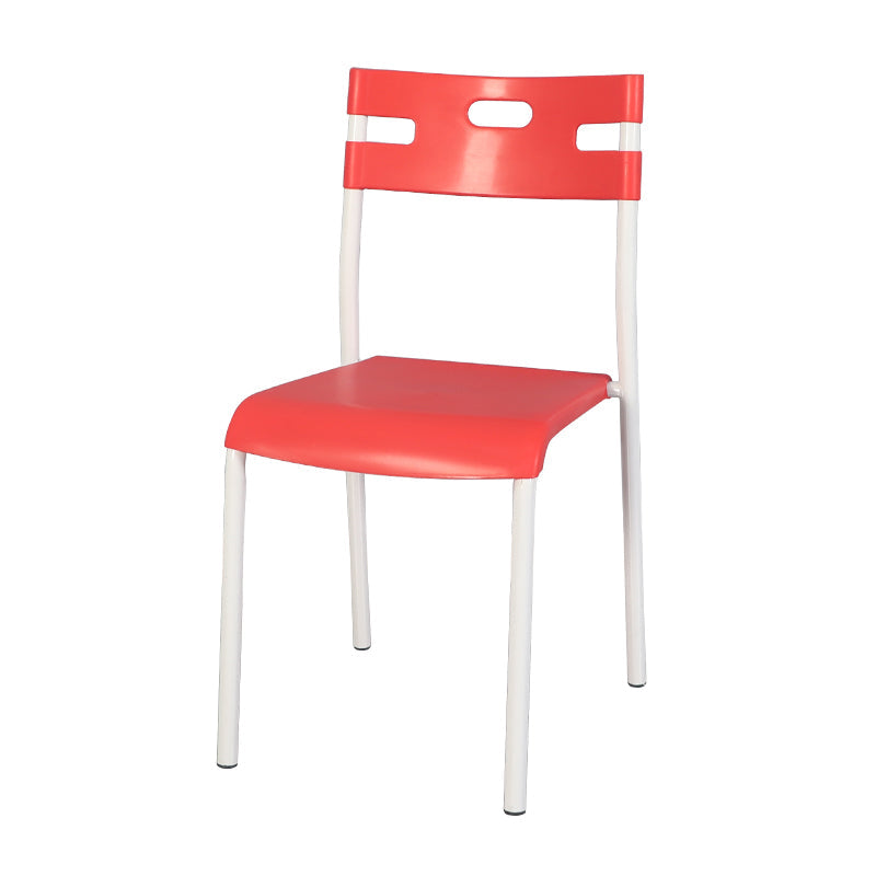 Minimalist Style Plastic Dining Armless Chair Stackable Open Back Dining Side Chair Clearhalo ' kitchen&dining_furn' 'Dining Chairs' 'Dining Tables & Seating' 'dining_chair' 'furn' 'furn_dining_chair' 'Furniture' 'furniture_dining_chair' 'Kitchen & Dining Furniture' 'kitchen' 4131153