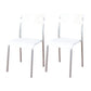 Minimalist Style Plastic Dining Armless Chair Stackable Open Back Dining Side Chair Textured White 2 Piece Set Clearhalo ' kitchen&dining_furn' 'Dining Chairs' 'Dining Tables & Seating' 'dining_chair' 'furn' 'furn_dining_chair' 'Furniture' 'furniture_dining_chair' 'Kitchen & Dining Furniture' 'kitchen' 4131158