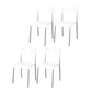 Minimalist Style Plastic Dining Armless Chair Stackable Open Back Dining Side Chair Textured White 4 Piece Set Clearhalo ' kitchen&dining_furn' 'Dining Chairs' 'Dining Tables & Seating' 'dining_chair' 'furn' 'furn_dining_chair' 'Furniture' 'furniture_dining_chair' 'Kitchen & Dining Furniture' 'kitchen' 4131159
