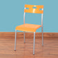 Minimalist Style Plastic Dining Armless Chair Stackable Open Back Dining Side Chair Orange 1 Piece Clearhalo ' kitchen&dining_furn' 'Dining Chairs' 'Dining Tables & Seating' 'dining_chair' 'furn' 'furn_dining_chair' 'Furniture' 'furniture_dining_chair' 'Kitchen & Dining Furniture' 'kitchen' 4131166