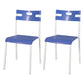 Minimalist Style Plastic Dining Armless Chair Stackable Open Back Dining Side Chair Blue 2 Piece Set Clearhalo ' kitchen&dining_furn' 'Dining Chairs' 'Dining Tables & Seating' 'dining_chair' 'furn' 'furn_dining_chair' 'Furniture' 'furniture_dining_chair' 'Kitchen & Dining Furniture' 'kitchen' 4131170