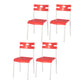 Minimalist Style Plastic Dining Armless Chair Stackable Open Back Dining Side Chair Red 4 Piece Set Clearhalo ' kitchen&dining_furn' 'Dining Chairs' 'Dining Tables & Seating' 'dining_chair' 'furn' 'furn_dining_chair' 'Furniture' 'furniture_dining_chair' 'Kitchen & Dining Furniture' 'kitchen' 4131180
