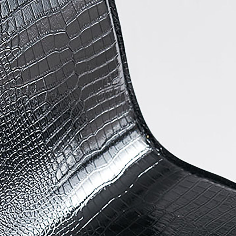 Contemporary Faux Leather Dining Chairs Upholstered Side Armless Chairs Clearhalo ' kitchen&dining_furn' 'Dining Chairs' 'Dining Tables & Seating' 'dining_chair' 'furn' 'furn_dining_chair' 'Furniture' 'furniture_dining_chair' 'Kitchen & Dining Furniture' 'kitchen' 4131198