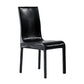 Contemporary Faux Leather Dining Chairs Upholstered Side Armless Chairs Gloss Black 1 Piece Clearhalo ' kitchen&dining_furn' 'Dining Chairs' 'Dining Tables & Seating' 'dining_chair' 'furn' 'furn_dining_chair' 'Furniture' 'furniture_dining_chair' 'Kitchen & Dining Furniture' 'kitchen' 4131201