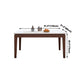 Solid Wood Mid-Century Modern Table Rectangle Marble Top Table for Kitchen Clearhalo ' dining_table' 'Dining Tables & Seating' 'Dining Tables' 'furn' 'furn_dining_table' 'Furniture' 'furniture_dining_table' 'Kitchen & Dining Furniture' 'kitchen&dining_furn' 'kitchen' 'kitchen_dining_table' 4133446