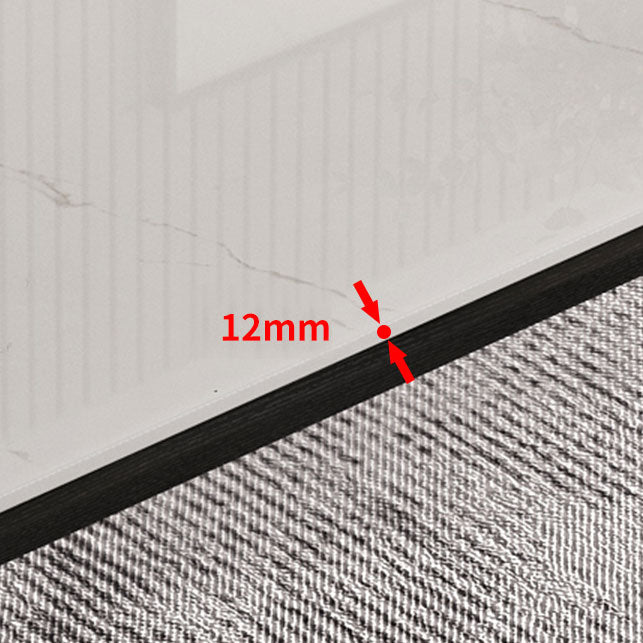 Sintered Stone White Dining Table Mid-Century Modern 4 Legs Table for Dining Room Clearhalo ' dining_table' 'Dining Tables & Seating' 'Dining Tables' 'Furniture' 'furniture_dining_table' 'Kitchen & Dining Furniture' 'kitchen&dining_furn' 'kitchen' 'kitchen_dining_table' 4133579