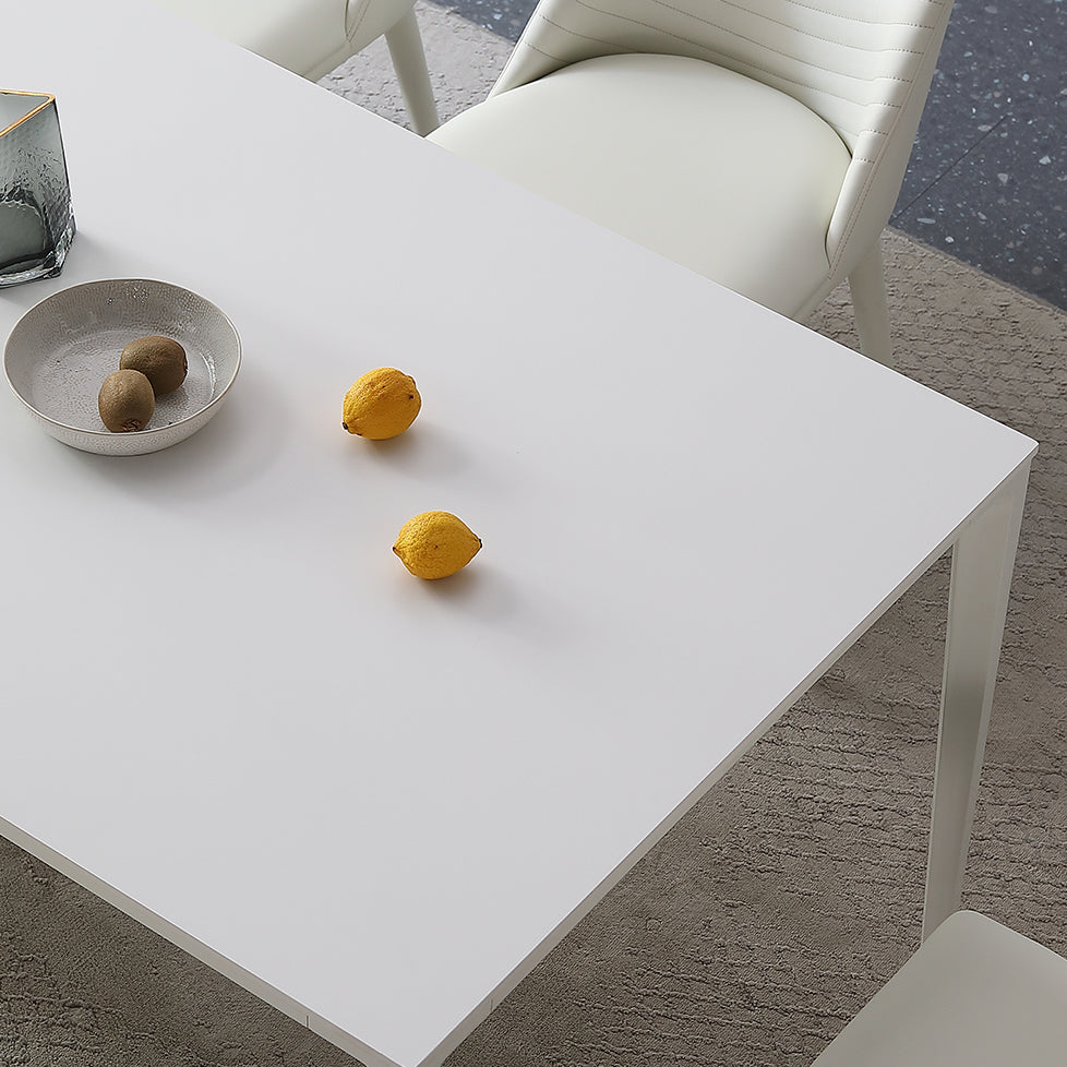 Victorian Style Sintered Stone Table 4 Legs Base Table for Home Clearhalo ' dining_table' 'Dining Tables & Seating' 'Dining Tables' 'Furniture' 'furniture_dining_table' 'Kitchen & Dining Furniture' 'kitchen&dining_furn' 'kitchen' 'kitchen_dining_table' 4133590