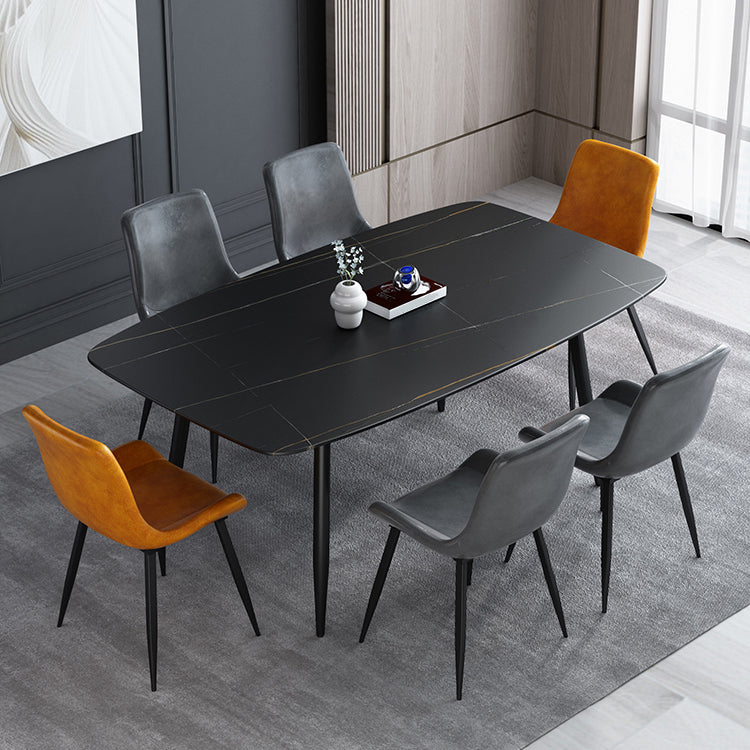 Industrial Style Dining Table 4 Legs Base Rectangle Table for Dining Room Clearhalo ' dining_table' 'Dining Tables & Seating' 'Dining Tables' 'furn' 'furn_dining_table' 'Furniture' 'furniture_dining_table' 'Kitchen & Dining Furniture' 'kitchen&dining_furn' 'kitchen' 'kitchen_dining_table' 4133688