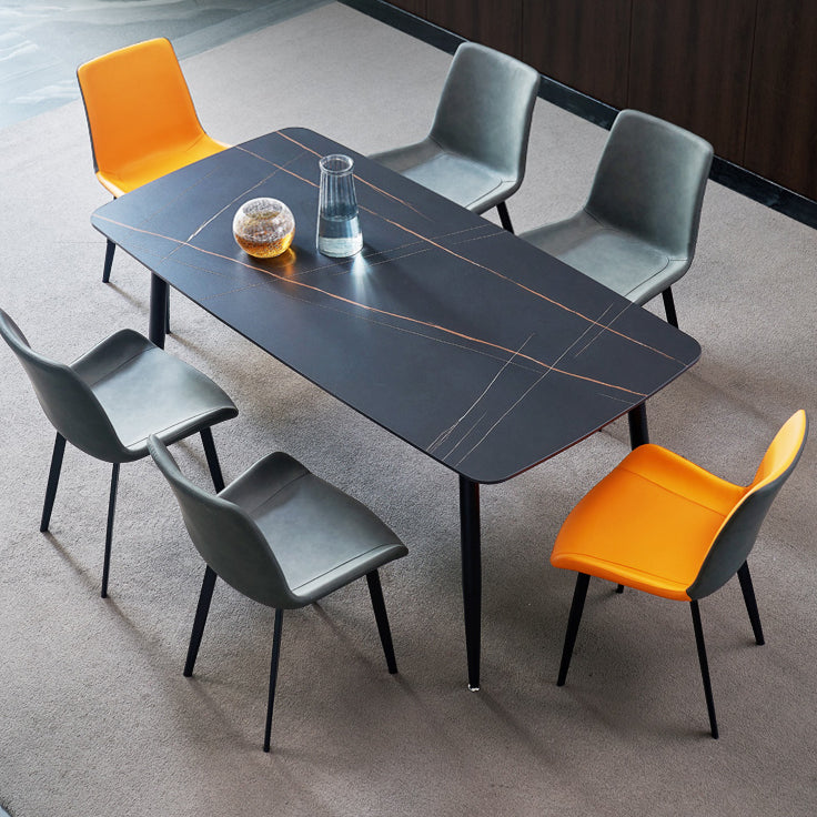 Industrial Style Dining Table 4 Legs Base Rectangle Table for Dining Room Clearhalo ' dining_table' 'Dining Tables & Seating' 'Dining Tables' 'furn' 'furn_dining_table' 'Furniture' 'furniture_dining_table' 'Kitchen & Dining Furniture' 'kitchen&dining_furn' 'kitchen' 'kitchen_dining_table' 4133689