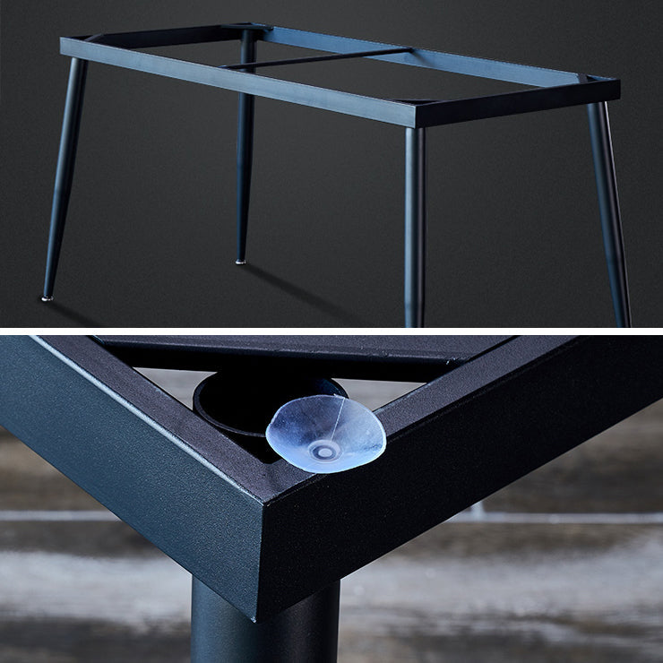 Industrial Style Dining Table 4 Legs Base Rectangle Table for Dining Room Clearhalo ' dining_table' 'Dining Tables & Seating' 'Dining Tables' 'furn' 'furn_dining_table' 'Furniture' 'furniture_dining_table' 'Kitchen & Dining Furniture' 'kitchen&dining_furn' 'kitchen' 'kitchen_dining_table' 4133691