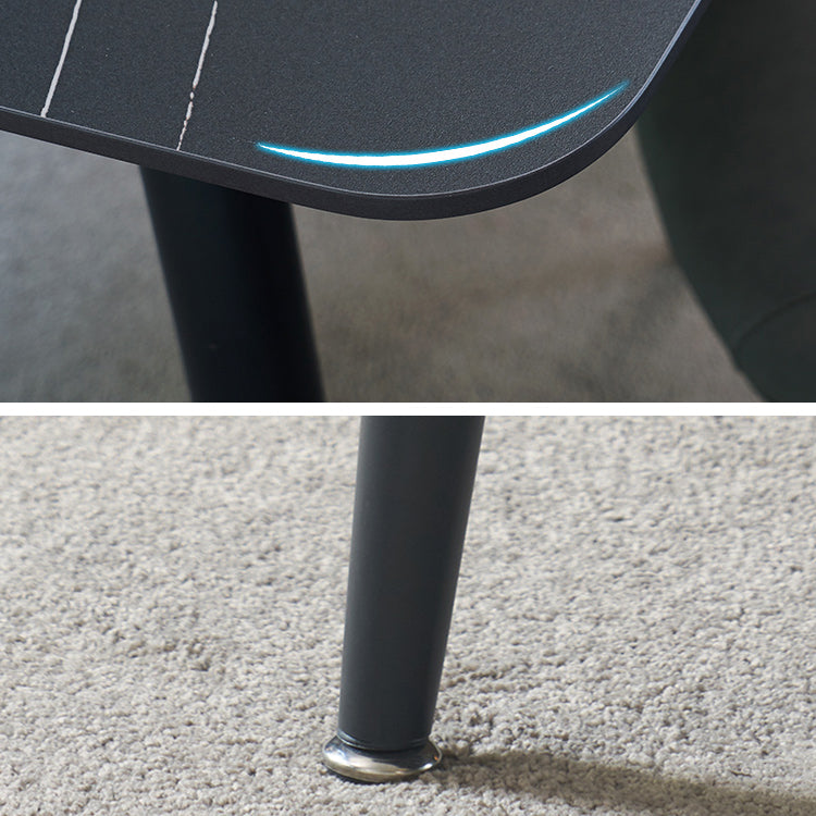 Industrial Style Dining Table 4 Legs Base Rectangle Table for Dining Room Clearhalo ' dining_table' 'Dining Tables & Seating' 'Dining Tables' 'furn' 'furn_dining_table' 'Furniture' 'furniture_dining_table' 'Kitchen & Dining Furniture' 'kitchen&dining_furn' 'kitchen' 'kitchen_dining_table' 4133692