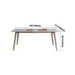 Rectangle Grey Tone Dining Table Sintered Stone Table Luxury Style with 4 Legs Clearhalo ' dining_table' 'Dining Tables & Seating' 'Dining Tables' 'furn' 'furn_dining_table' 'Furniture' 'furniture_dining_table' 'Kitchen & Dining Furniture' 'kitchen&dining_furn' 'kitchen' 'kitchen_dining_table' 4133761