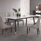 Marble Luxury Dining Table 4 Legs Base Rectangle Table for Home Clearhalo ' dining_table' 'Dining Tables & Seating' 'Dining Tables' 'furn' 'furn_dining_table' 'Furniture' 'furniture_dining_table' 'Kitchen & Dining Furniture' 'kitchen&dining_furn' 'kitchen' 'kitchen_dining_table' 4133776