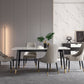 Marble Luxury Dining Table 4 Legs Base Rectangle Table for Home Clearhalo ' dining_table' 'Dining Tables & Seating' 'Dining Tables' 'furn' 'furn_dining_table' 'Furniture' 'furniture_dining_table' 'Kitchen & Dining Furniture' 'kitchen&dining_furn' 'kitchen' 'kitchen_dining_table' 4133778