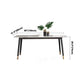 Marble Luxury Dining Table 4 Legs Base Rectangle Table for Home Clearhalo ' dining_table' 'Dining Tables & Seating' 'Dining Tables' 'furn' 'furn_dining_table' 'Furniture' 'furniture_dining_table' 'Kitchen & Dining Furniture' 'kitchen&dining_furn' 'kitchen' 'kitchen_dining_table' 4133787