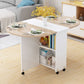 Mid-Century Modern Dining Table Wood Drop-Leaf Home Use Dining Table Beige Without Chairs Clearhalo ' dining_table' 'Dining Tables & Seating' 'Dining Tables' 'furn' 'furn_dining_table' 'Furniture' 'furniture_dining_table' 'Kitchen & Dining Furniture' 'kitchen&dining_furn' 'kitchen' 'kitchen_dining_table' 4133803