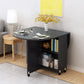 Mid-Century Modern Dining Table Wood Drop-Leaf Home Use Dining Table Black Without Chairs Clearhalo ' dining_table' 'Dining Tables & Seating' 'Dining Tables' 'furn' 'furn_dining_table' 'Furniture' 'furniture_dining_table' 'Kitchen & Dining Furniture' 'kitchen&dining_furn' 'kitchen' 'kitchen_dining_table' 4133812