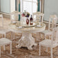Solid Wood Victorian Round Table White Marble Top Table with Pedestal Clearhalo ' dining_table' 'Dining Tables & Seating' 'Dining Tables' 'furn' 'furn_dining_table' 'Furniture' 'furniture_dining_table' 'Kitchen & Dining Furniture' 'kitchen&dining_furn' 'kitchen' 'kitchen_dining_table' 4133829