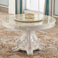 Solid Wood Victorian Round Table White Marble Top Table with Pedestal Clearhalo ' dining_table' 'Dining Tables & Seating' 'Dining Tables' 'furn' 'furn_dining_table' 'Furniture' 'furniture_dining_table' 'Kitchen & Dining Furniture' 'kitchen&dining_furn' 'kitchen' 'kitchen_dining_table' 4133831