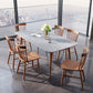 Rectangle Modern Dining Table Four-Color Fixed Table with Sintered Stone Gray Without Chairs Clearhalo ' dining_table' 'Dining Tables & Seating' 'Dining Tables' 'furn' 'furn_dining_table' 'Furniture' 'furniture_dining_table' 'Kitchen & Dining Furniture' 'kitchen&dining_furn' 'kitchen' 'kitchen_dining_table' 4133842