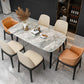 Rectangle Modern Dining Table Four-Color Fixed Table with Sintered Stone Clearhalo ' dining_table' 'Dining Tables & Seating' 'Dining Tables' 'furn' 'furn_dining_table' 'Furniture' 'furniture_dining_table' 'Kitchen & Dining Furniture' 'kitchen&dining_furn' 'kitchen' 'kitchen_dining_table' 4133843