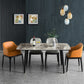 Rectangle Modern Dining Table Four-Color Fixed Table with Sintered Stone Clearhalo ' dining_table' 'Dining Tables & Seating' 'Dining Tables' 'furn' 'furn_dining_table' 'Furniture' 'furniture_dining_table' 'Kitchen & Dining Furniture' 'kitchen&dining_furn' 'kitchen' 'kitchen_dining_table' 4133849