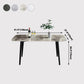 Rectangle Modern Dining Table Four-Color Fixed Table with Sintered Stone Clearhalo ' dining_table' 'Dining Tables & Seating' 'Dining Tables' 'furn' 'furn_dining_table' 'Furniture' 'furniture_dining_table' 'Kitchen & Dining Furniture' 'kitchen&dining_furn' 'kitchen' 'kitchen_dining_table' 4133855
