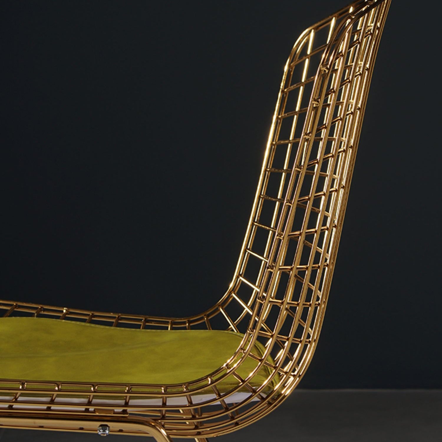 Glam Metal Dining Side Chair Dining Room Cross Back Armless Upholstered Chair Clearhalo ' kitchen&dining_furn' 'Dining Chairs' 'Dining Tables & Seating' 'dining_chair' 'furn' 'furn_dining_chair' 'Furniture' 'furniture_dining_chair' 'Kitchen & Dining Furniture' 'kitchen' 4139651