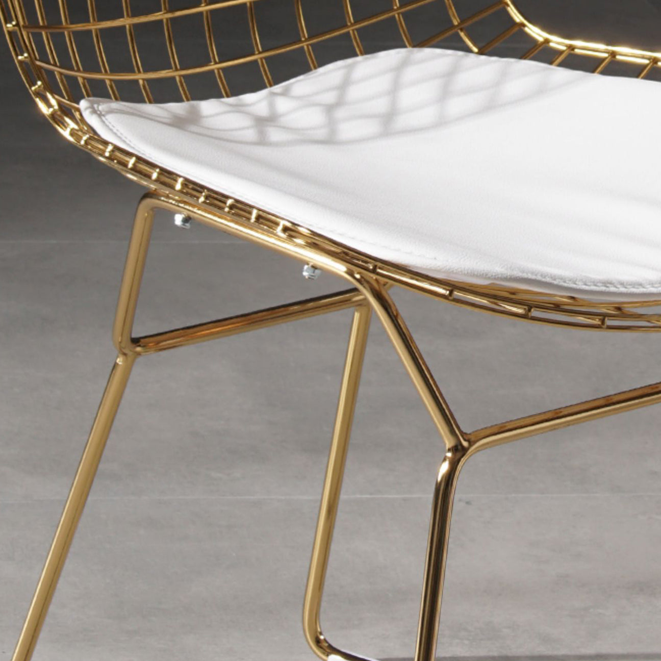 Glam Metal Dining Side Chair Dining Room Cross Back Armless Upholstered Chair Clearhalo ' kitchen&dining_furn' 'Dining Chairs' 'Dining Tables & Seating' 'dining_chair' 'furn' 'furn_dining_chair' 'Furniture' 'furniture_dining_chair' 'Kitchen & Dining Furniture' 'kitchen' 4139658