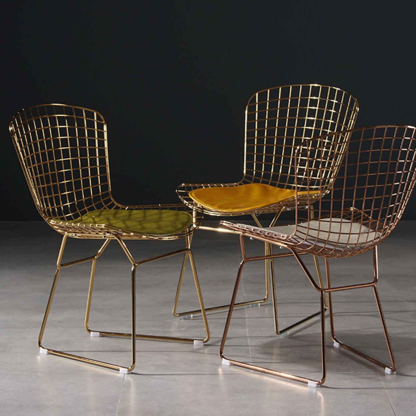 Glam Metal Dining Side Chair Dining Room Cross Back Armless Upholstered Chair Clearhalo ' kitchen&dining_furn' 'Dining Chairs' 'Dining Tables & Seating' 'dining_chair' 'furn' 'furn_dining_chair' 'Furniture' 'furniture_dining_chair' 'Kitchen & Dining Furniture' 'kitchen' 4139660