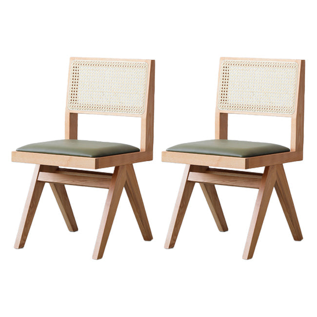 Traditional Style Dining Chairs Kitchen Armless Side Chair with Wooden Legs Wood 2 Piece Set Clearhalo ' kitchen&dining_furn' 'Dining Chairs' 'Dining Tables & Seating' 'dining_chair' 'furn' 'furn_dining_chair' 'Furniture' 'furniture_dining_chair' 'Kitchen & Dining Furniture' 'kitchen' 4139678