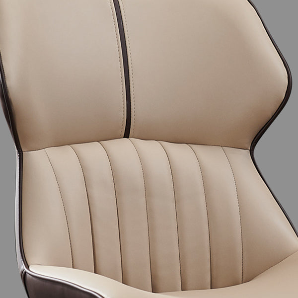 Modern Home Dining Side Chair Leather Armless Dining Chairs (Set of 2) Clearhalo ' kitchen&dining_furn' 'Dining Chairs' 'Dining Tables & Seating' 'dining_chair' 'furn' 'furn_dining_chair' 'Furniture' 'furniture_dining_chair' 'Kitchen & Dining Furniture' 'kitchen' 4139715